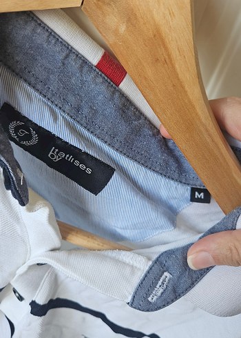 Düğmeli Beyaz Erkek Polo Tişört - Görsel 4