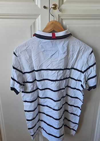 Düğmeli Beyaz Erkek Polo Tişört - Görsel 3