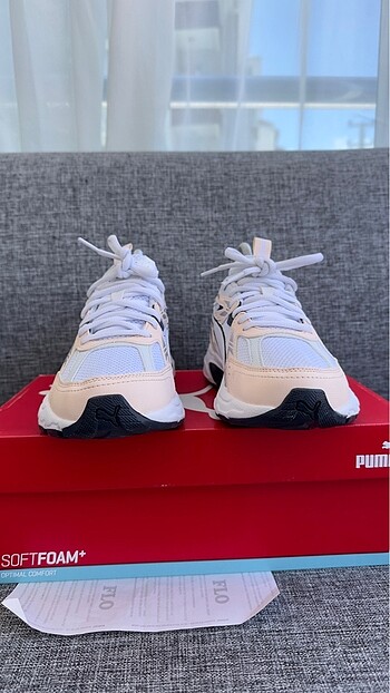 37,5 Beden ten rengi Renk Puma Milenio Tech Beyaz Kadın Günlük Spor Ayakkabı