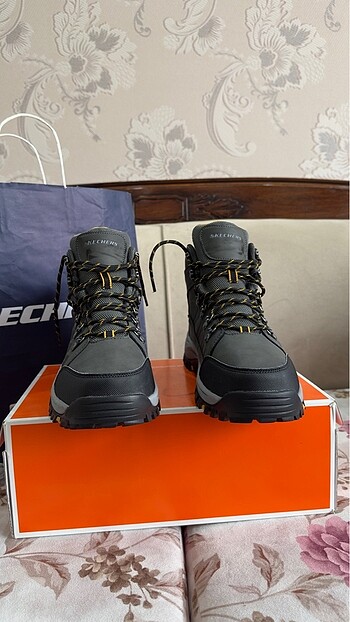 42 Beden gri Renk Skechers Erkek Gri Outdoor Bot