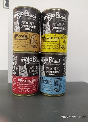 Mojo black kedi yaş mama 400 gr