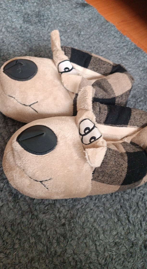 Kahverengi Erkek Çocuk Sıcak Peluş Terlik - Görsel 2