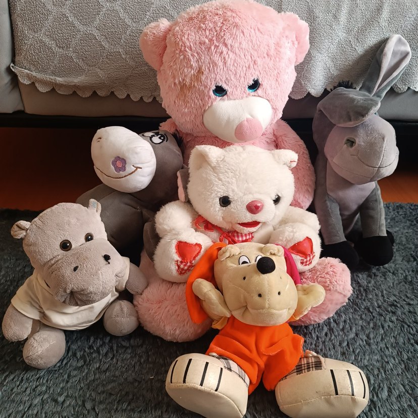 Renkli Peluş Oyuncak Ayı ve Hayvanlar - Görsel 2