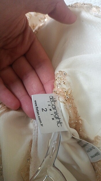 Beyaz tesettür abiye - Görsel 8