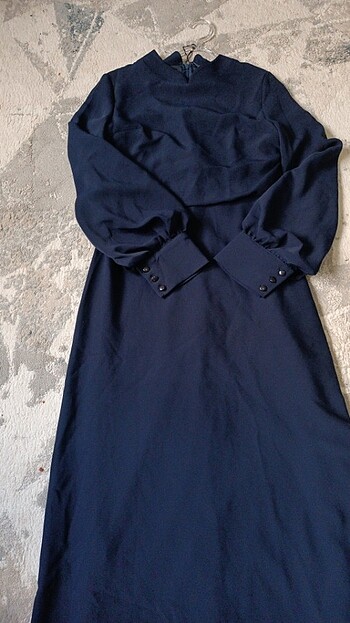Vintage Love Lacivert abiye elbise