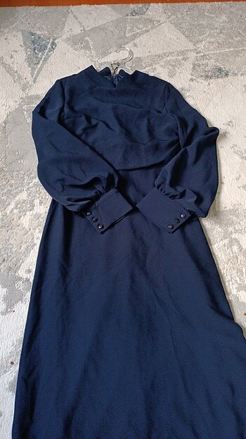 Lacivert abiye elbise - Görsel 5