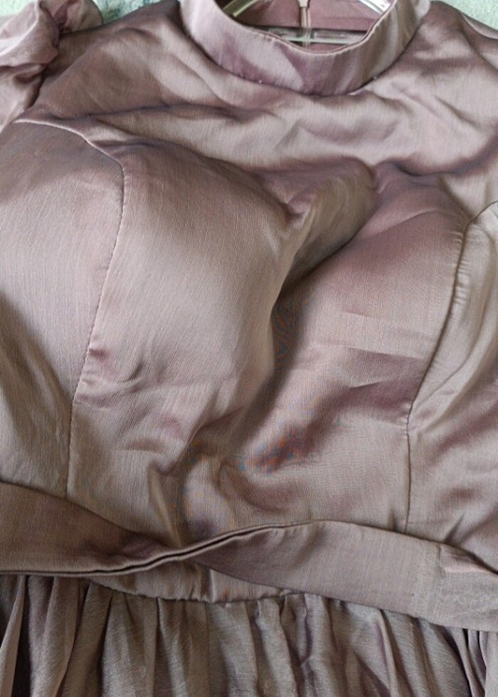 Gül kurusu abiye elbise - Görsel 4