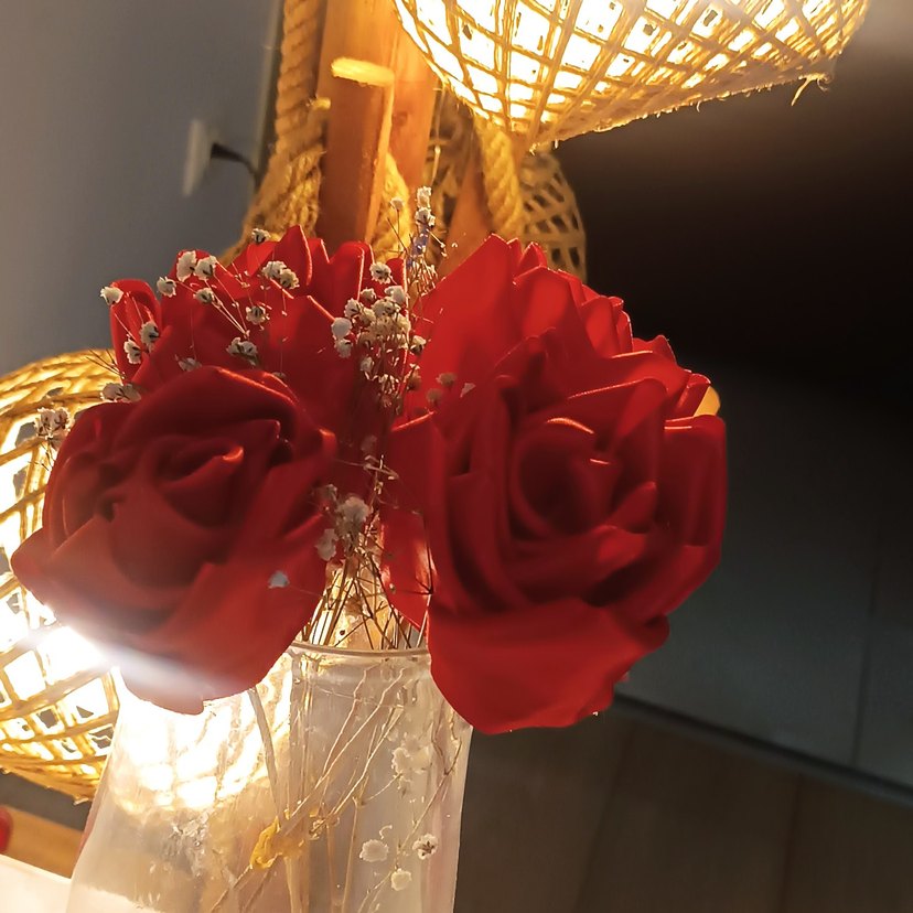 el yapimi Kırmızı Gül - Görsel 3