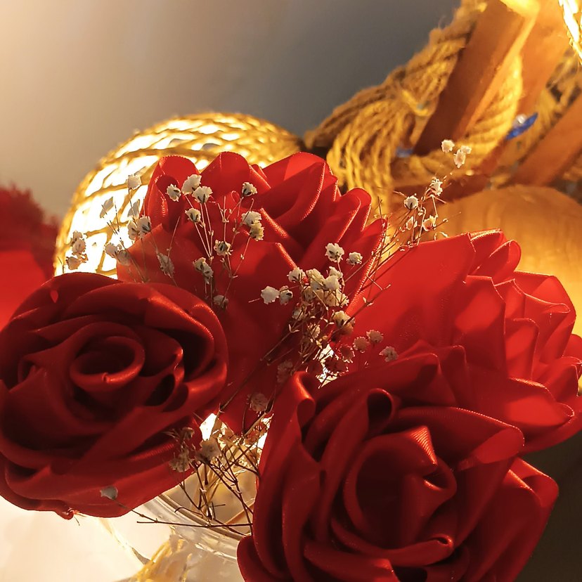 el yapimi Kırmızı Gül - Görsel 2