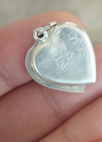 925 ayar gümüş eski locked kolye ucu - Görsel 4