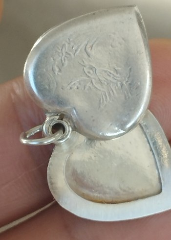 925 ayar gümüş eski locked kolye ucu - Görsel 9