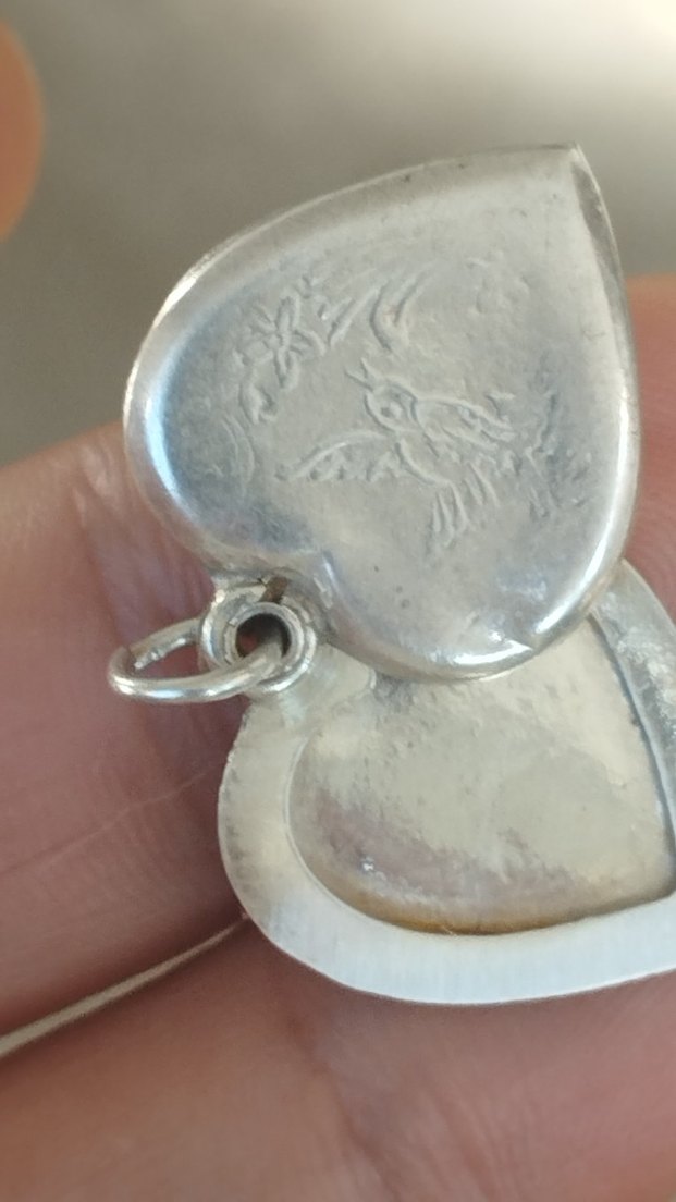 925 ayar gümüş eski locked kolye ucu - Görsel 2