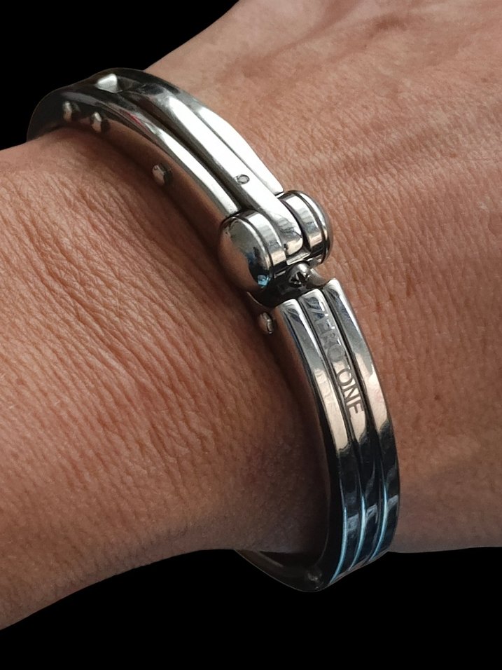 Çelik tasarım kusursuz erkek bileklik - Görsel 2