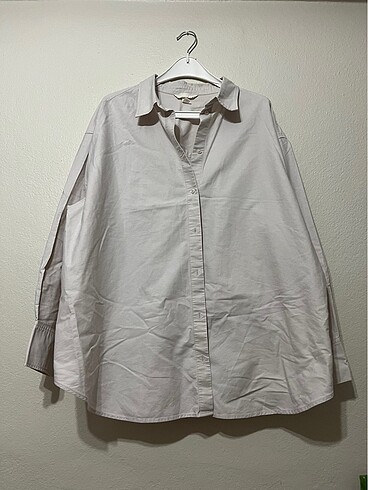 xl Beden camel Renk Oversize H&M gömlek