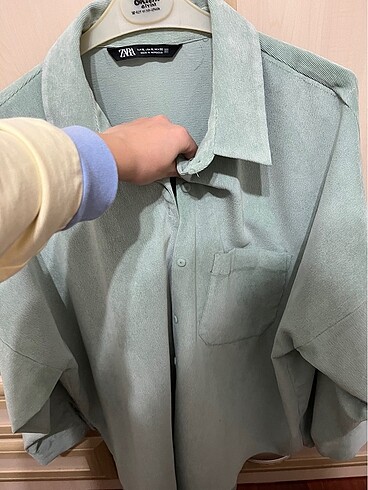 xl Beden Oversize zara kadife gömlek