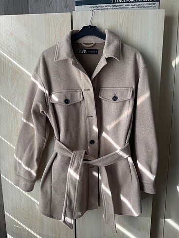 Zara model kemerli ceket