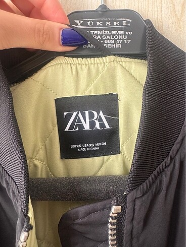 xs Beden Zara model bomber ceket