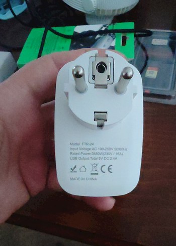 FULLTECH Beyaz Elektronik Priz Adaptörü - Görsel 4