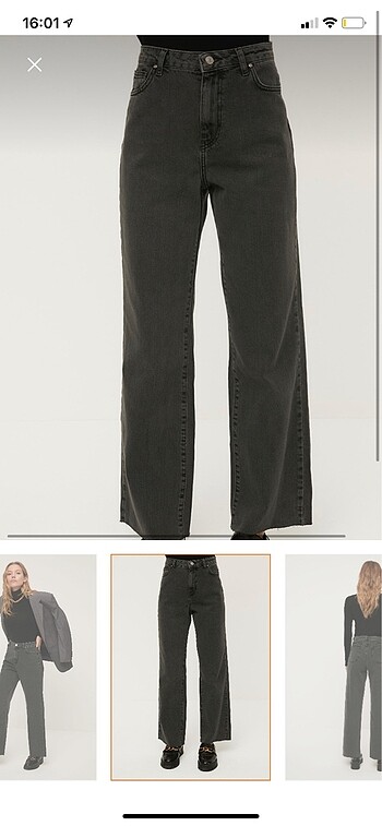 Trendyolmilla wide leg yüksek bel jean