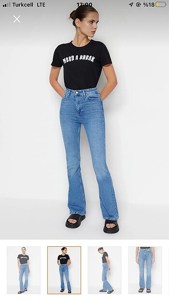 Trendyol & Milla Trendyolmilla Flare Jean İspanyolpaça