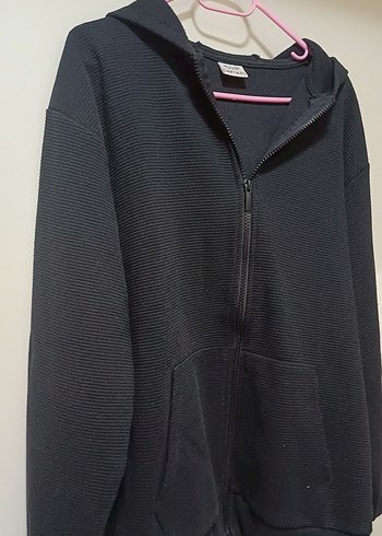 Siyah Fermuarlı Rahat Erkek cocuk Ceket - Görsel 3