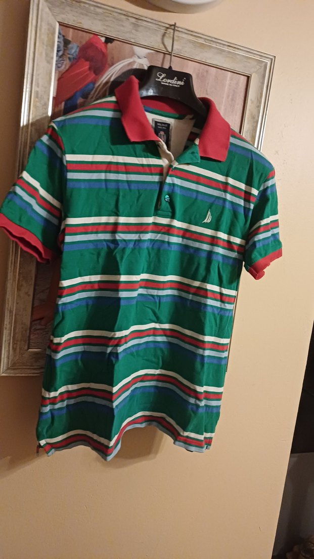 Çok Renkli Düğmeli Erkek Polo Tişört - Görsel 2