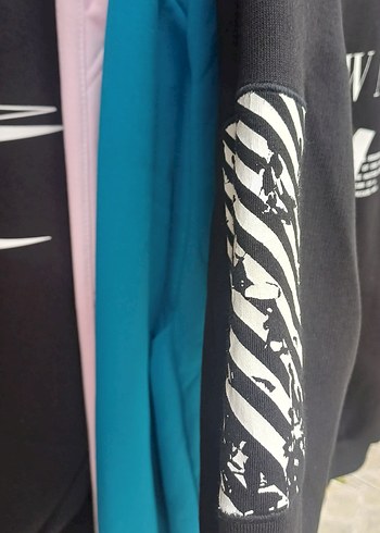 Kadın Baskılı Sweatshirt, Uzun Kollu, Pamuklu - Görsel 5