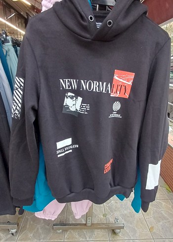 Kadın Baskılı Sweatshirt, Uzun Kollu, Pamuklu - Görsel 4