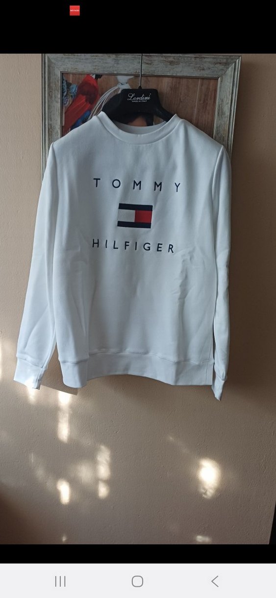 Tommy Hilfiger Beyaz unisex Sweatshirt - Görsel 2