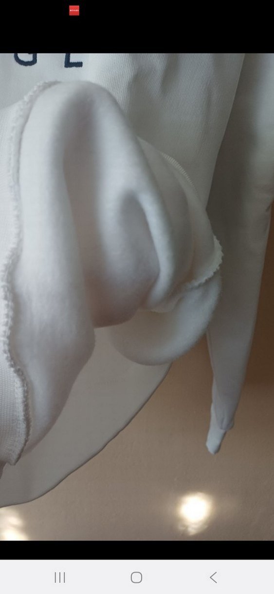 Tommy Hilfiger Beyaz unisex Sweatshirt - Görsel 5