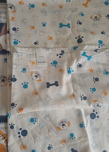 Beyaz Baskılı Çocuk Uyku Seti - Görsel 3