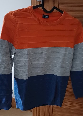 Erkek Çocuk Renkli Pamuklu Triko Kazak - Görsel 2