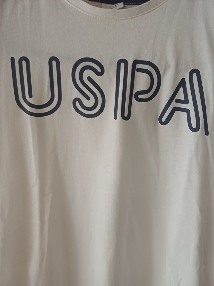 Beyaz erkek Çocuk Tişörtü USIPA Baskılı - Görsel 2