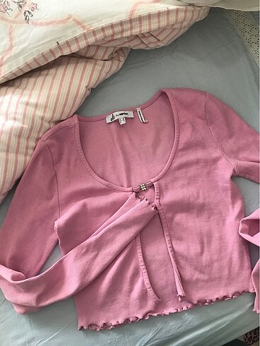 Bershka crop üst bluz