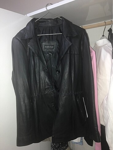 s Beden siyah Renk deri blazer ceket