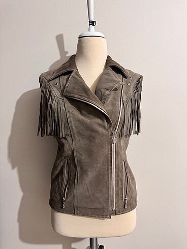 American vintage deri yelek
