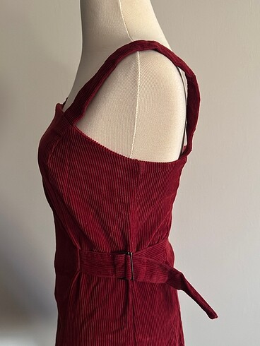 s Beden bordo Renk Kadife vintage elbise