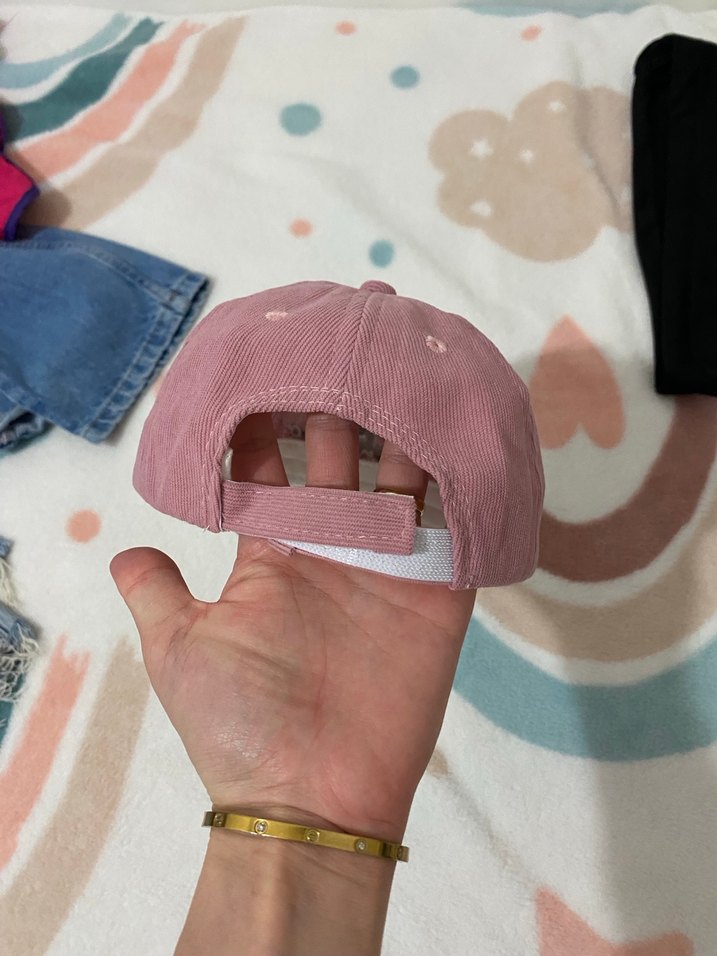 Pembe bebek Örgü Şapka - Görsel 2