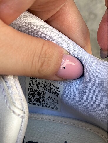 39,5 Beden beyaz Renk Adidas sneakers
