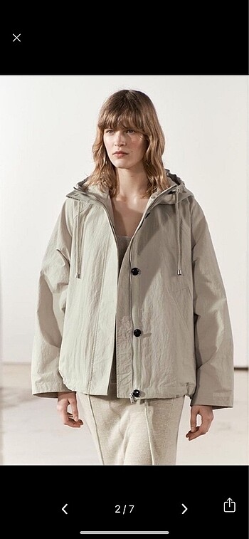 Zara crop parka