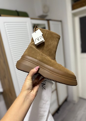 39 Beden kahverengi Renk Zara ugg Süet