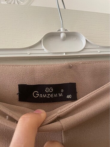 40 Beden camel Renk Sorunsuz pantolon