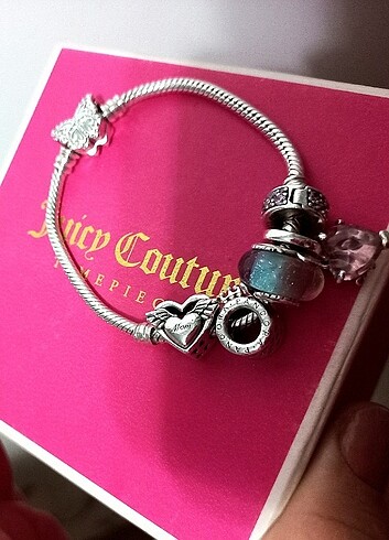 Pandora MURANO PEMBE KALP VE KLİPS CHARM