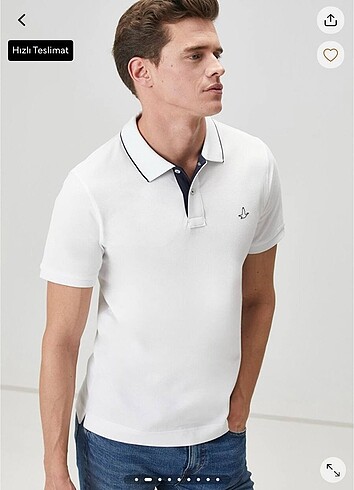 BEYMEN POLO YAKA T-SHİRT BEYAZ-GÜNCEL MAĞAZA ÜRÜNÜ