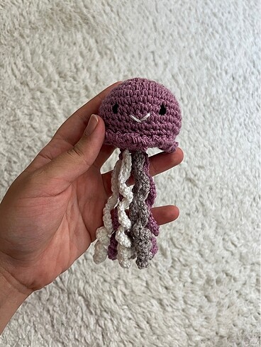 Amigurumi Denizanası Anahtarlık