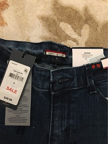 Orjinal 7-8 yaş tommy kids jean pantolon