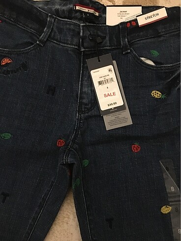 7 Yaş Beden Orjinal 7-8 yaş tommy kids jean pantolon