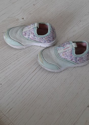 24 Beden çeşitli Renk Kız Çocuk Renkli Bağcıksız Spor Ayakkabı