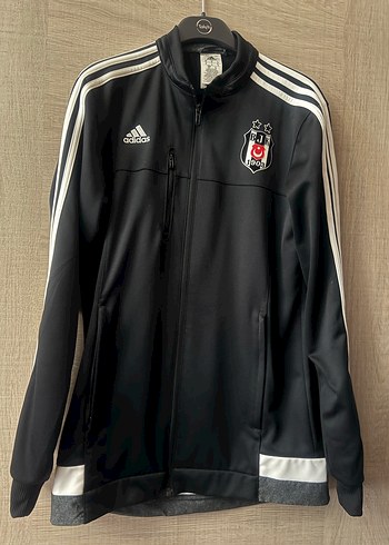 Adidas Beşiktaş Fermuarlı Siyah Erkek Sweatshirt