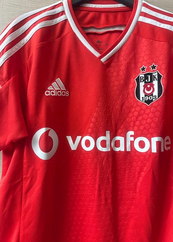 m Beden Adidas Kırmızı V-Yaka Kısa Kollu Forma
